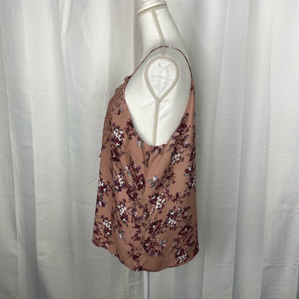 NWT Anthropologie WAYF Pink Floral/Lace Posie Cami - Picture 3 of 8